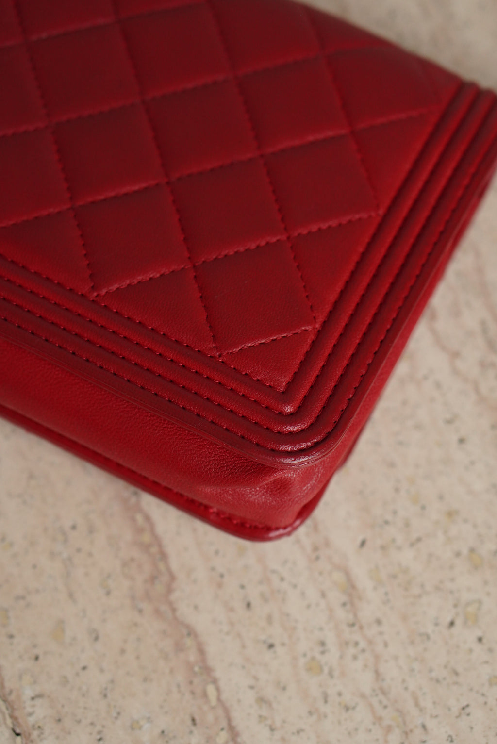 CHANEL BOY WALLET ON CHAIN