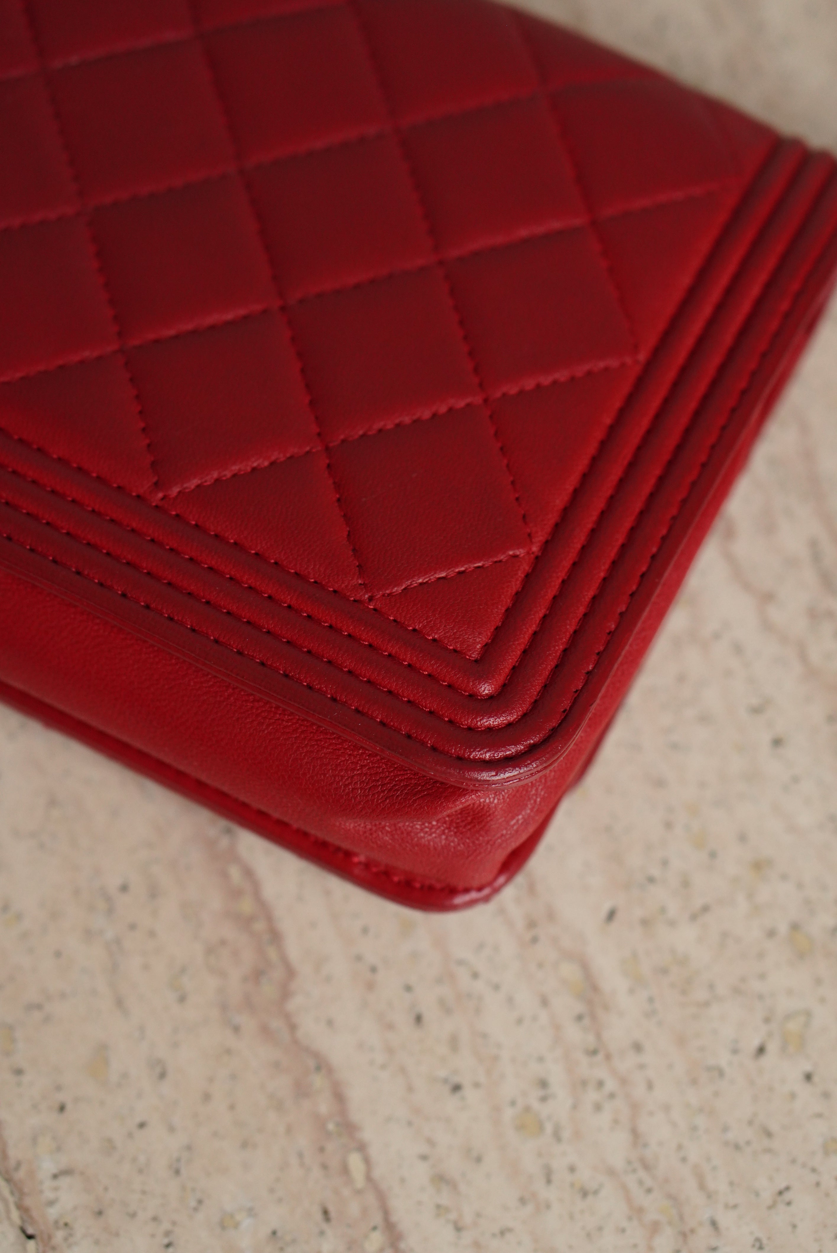 CHANEL BOY WALLET ON CHAIN