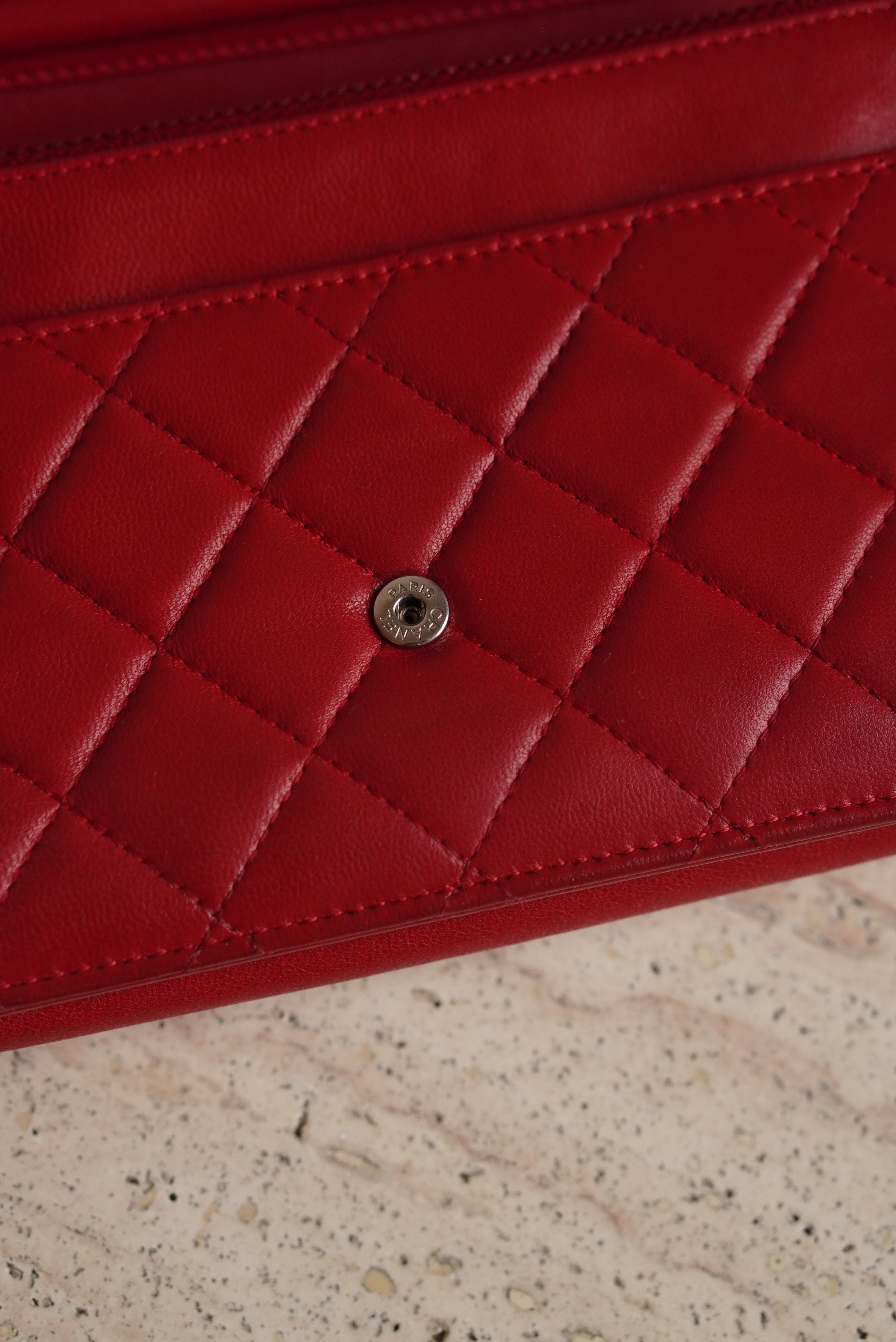 CHANEL BOY WALLET ON CHAIN