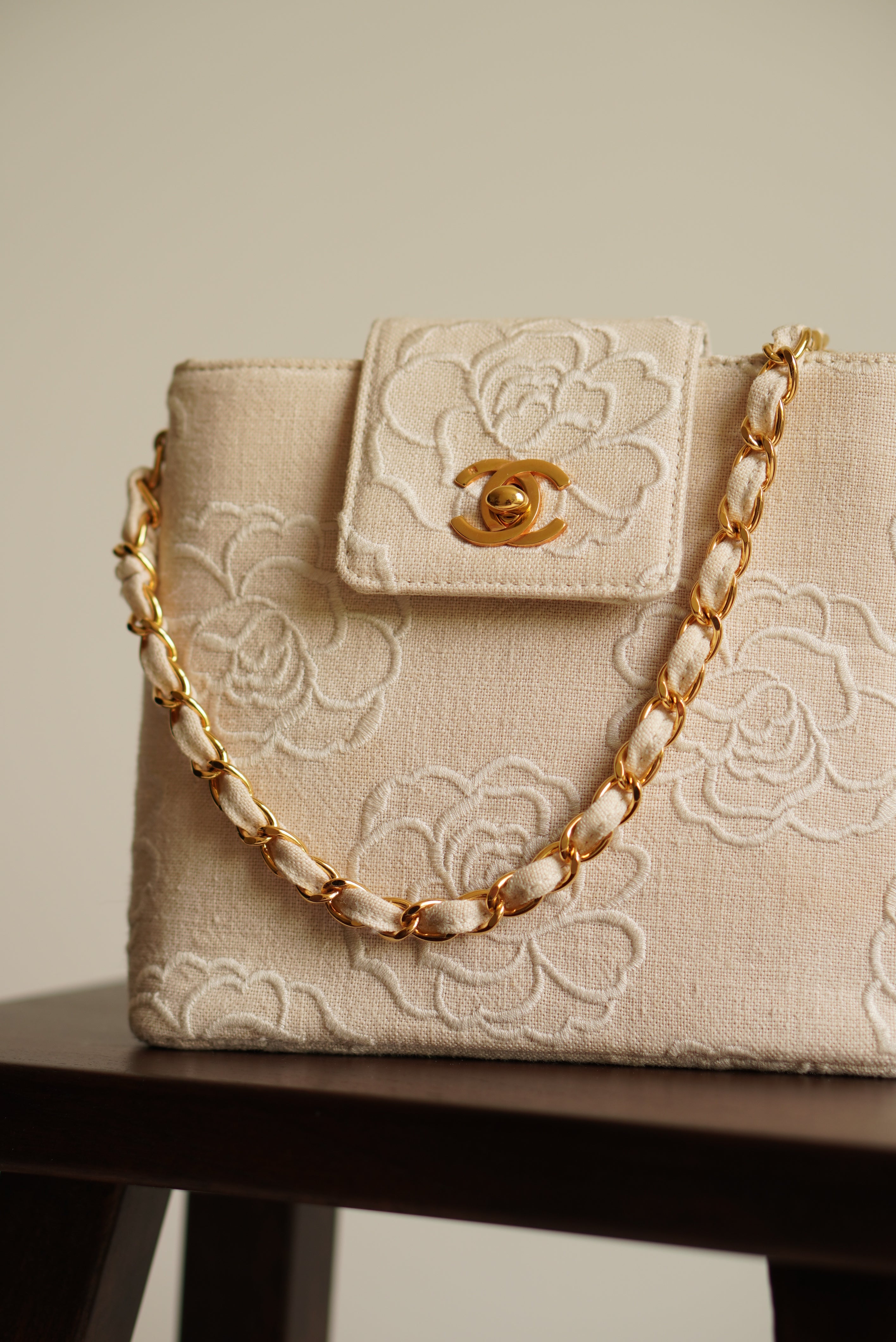 CHANEL CAMELLIA TURNLOCK SMALL