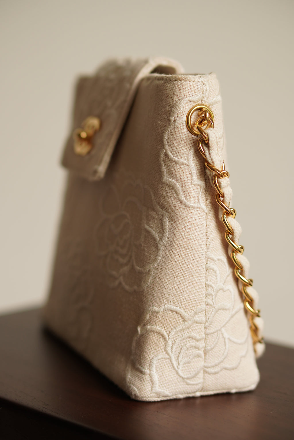 CHANEL CAMELLIA TURNLOCK SMALL