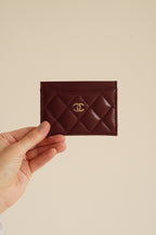 CHANEL CLASSIC CARD HOLDER | BURGUNDY