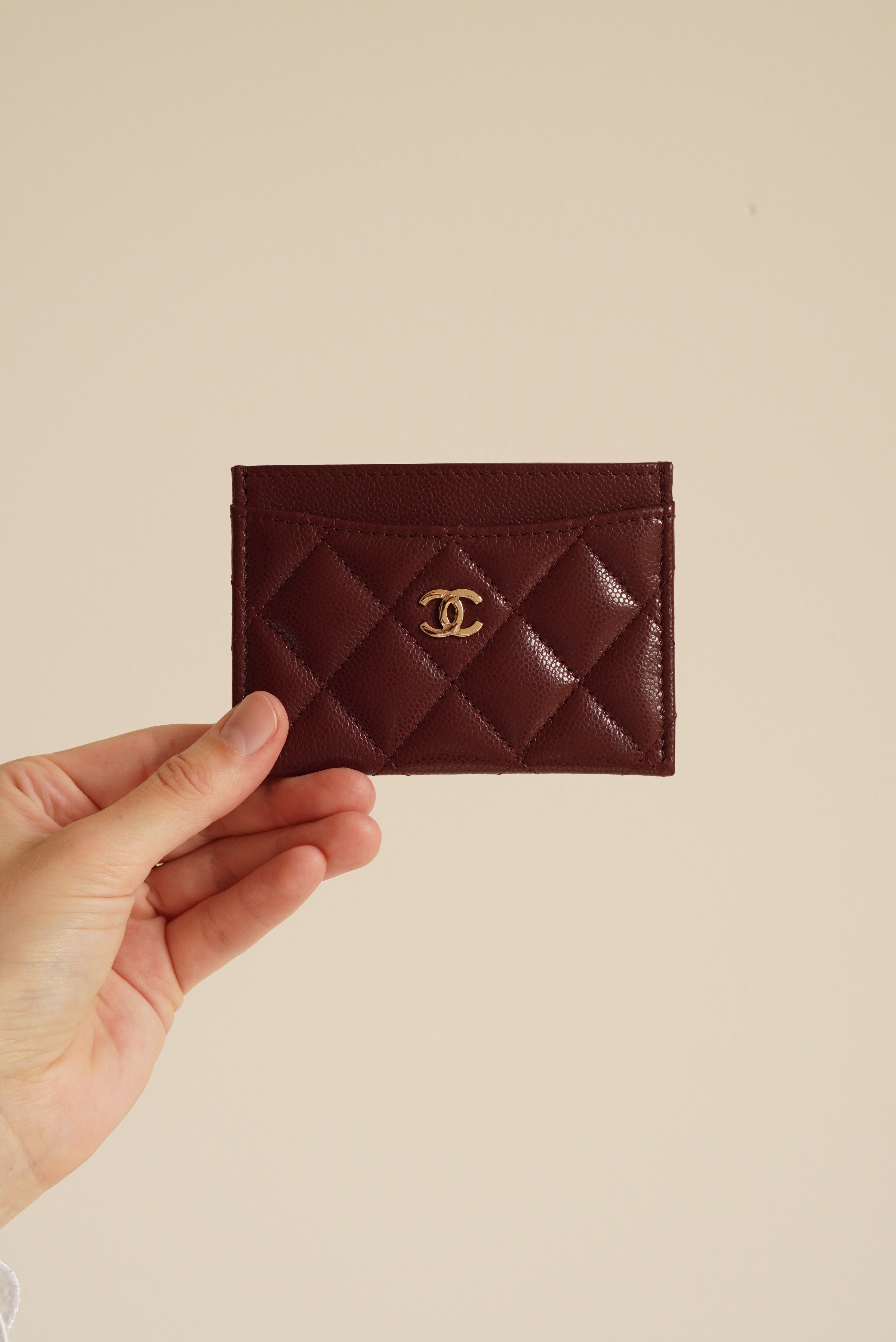 CHANEL CLASSIC CARD HOLDER | BURGUNDY
