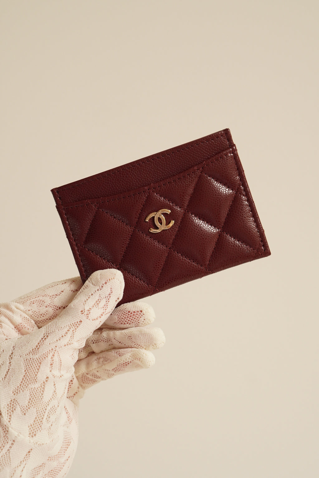 CHANEL CLASSIC CARD HOLDER | BURGUNDY