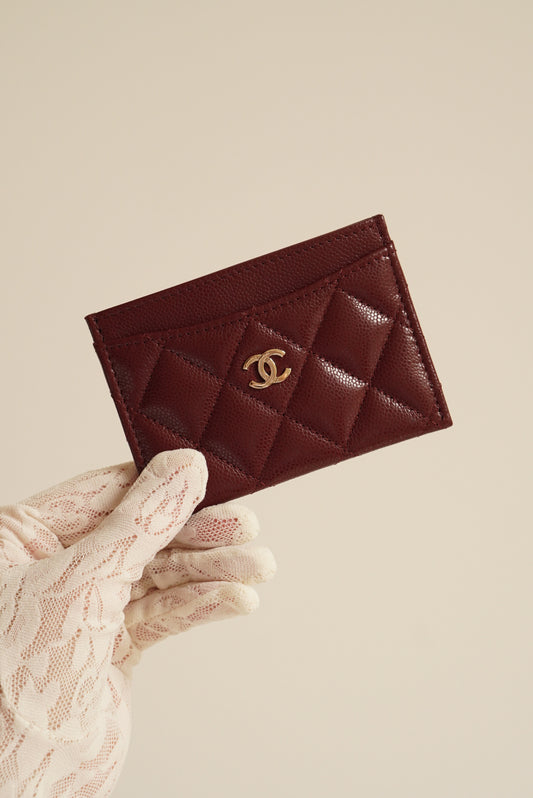 CHANEL CLASSIC CARD HOLDER | BURGUNDY
