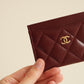 CHANEL CLASSIC CARD HOLDER | BURGUNDY