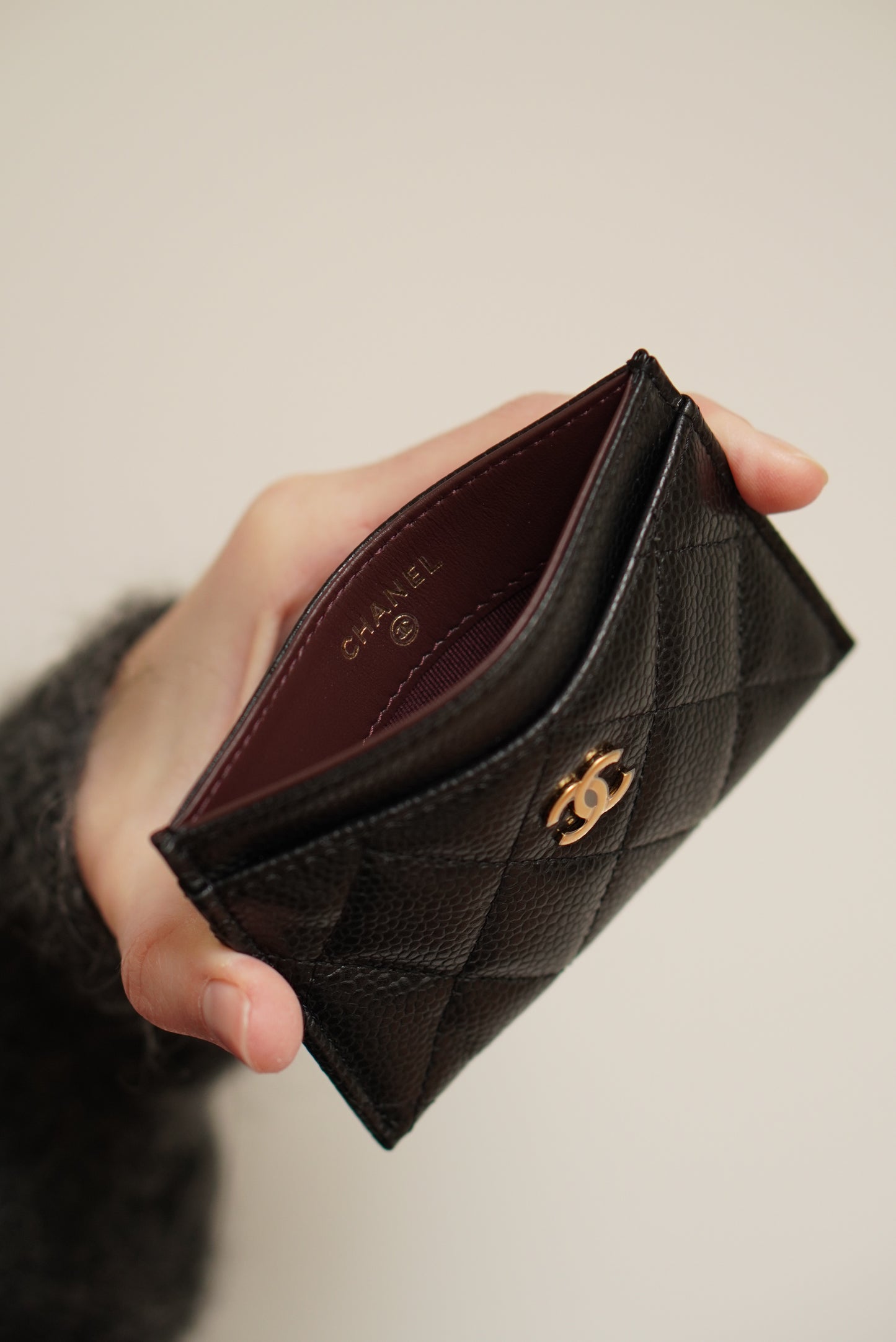 CHANEL CARD HOLDER | BLACK