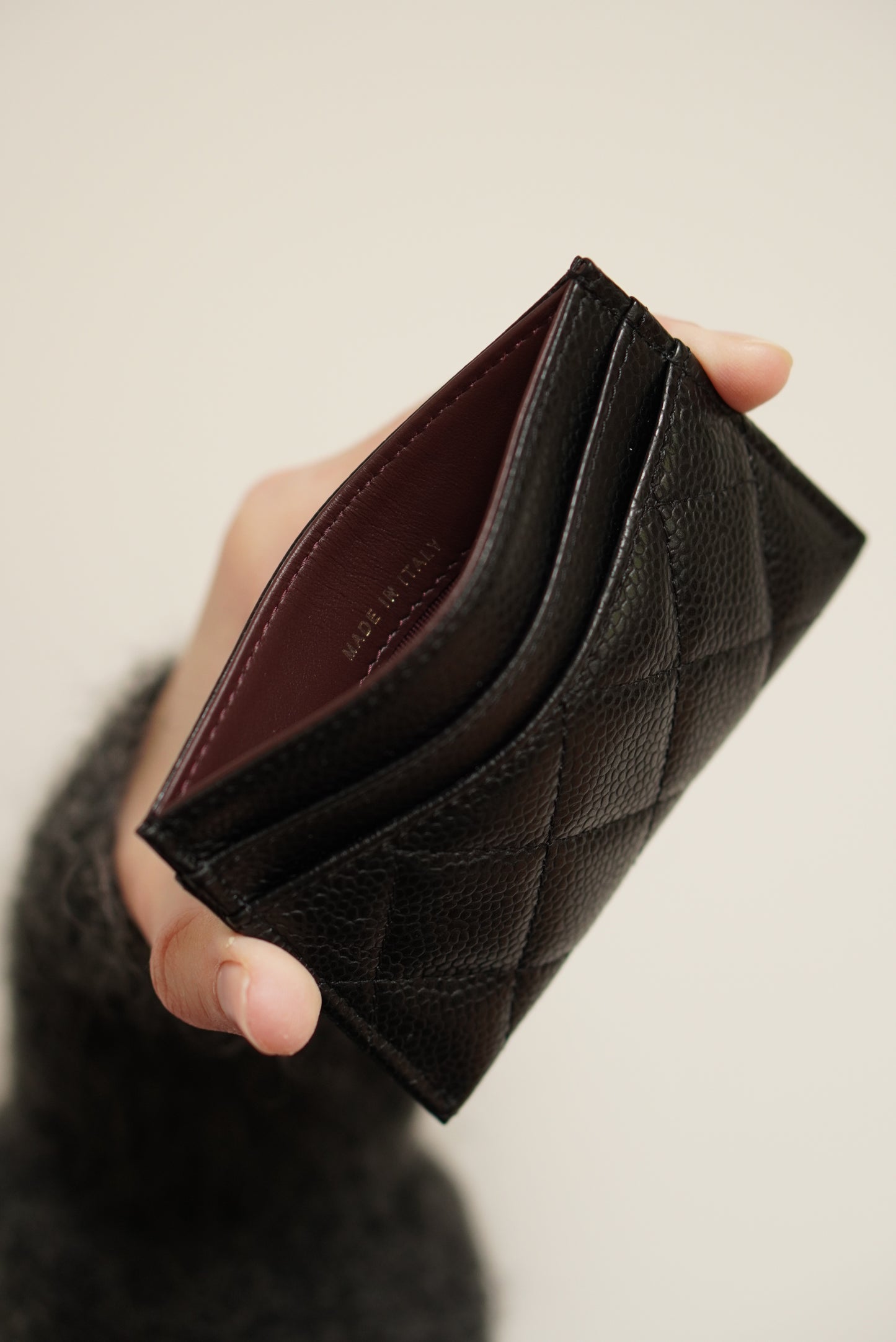 CHANEL CARD HOLDER | BLACK
