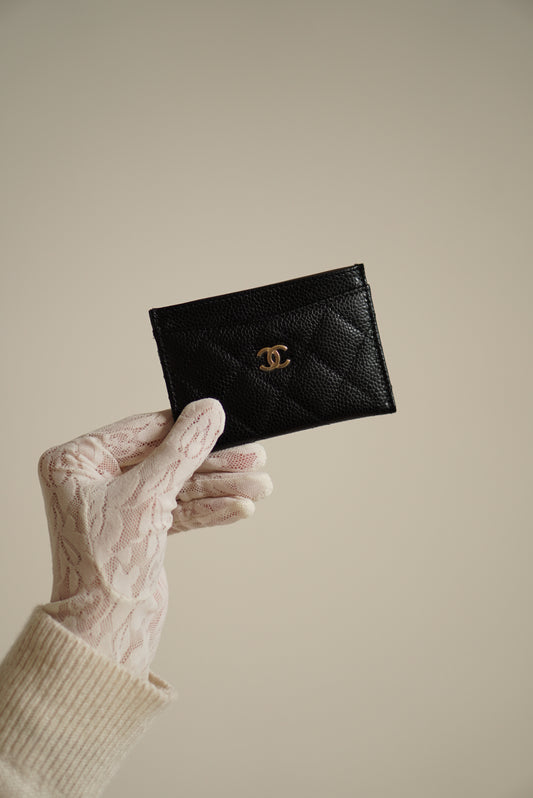 CHANEL CARD HOLDER | BLACK
