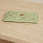 CHANEL CARD HOLDER | LIGHT GREEN