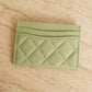 CHANEL CARD HOLDER | LIGHT GREEN