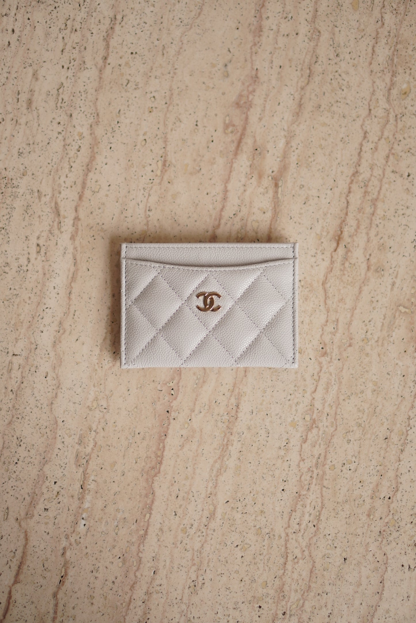 CHANEL CARD HOLDER | LIGHT GREY