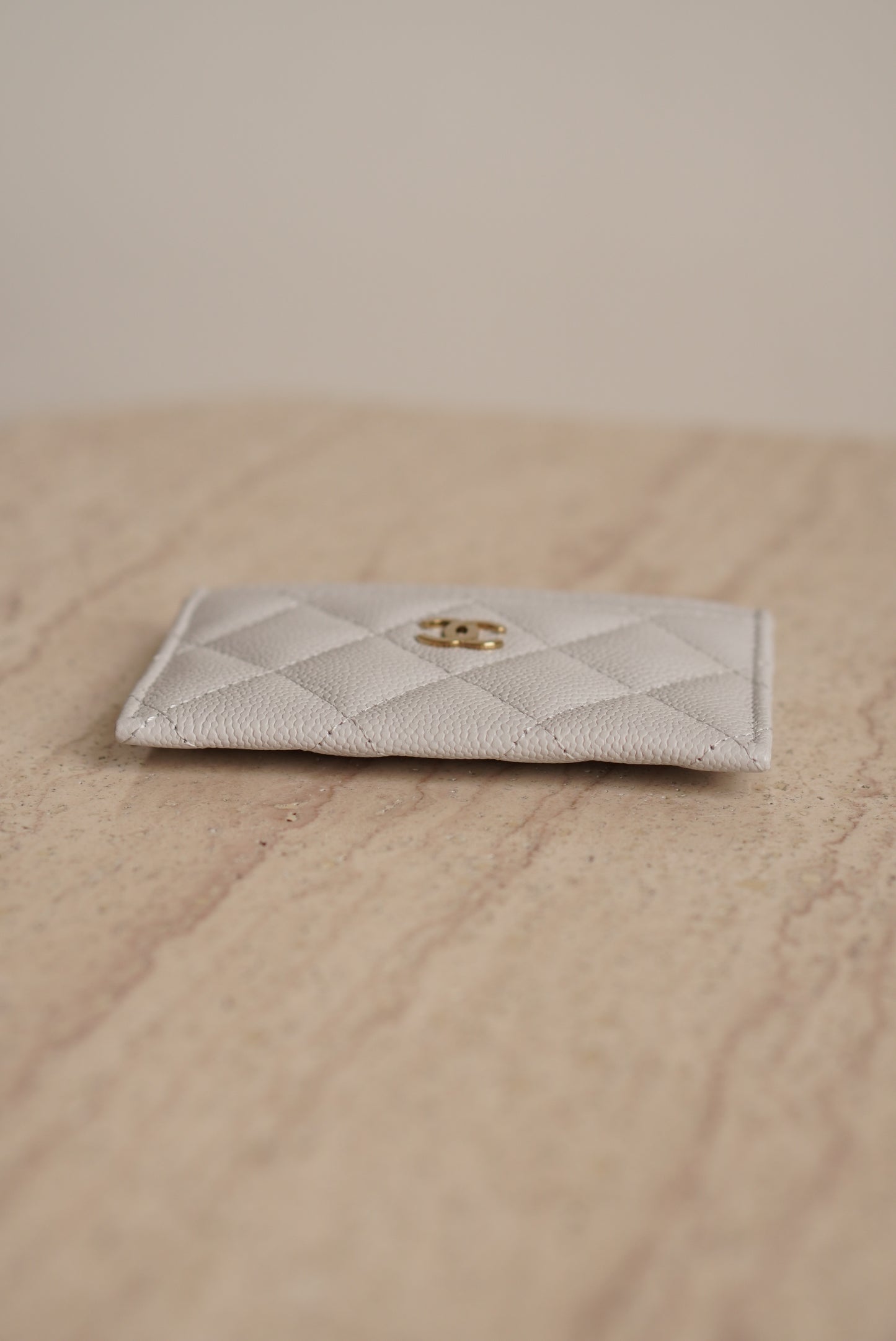 CHANEL CARD HOLDER | LIGHT GREY