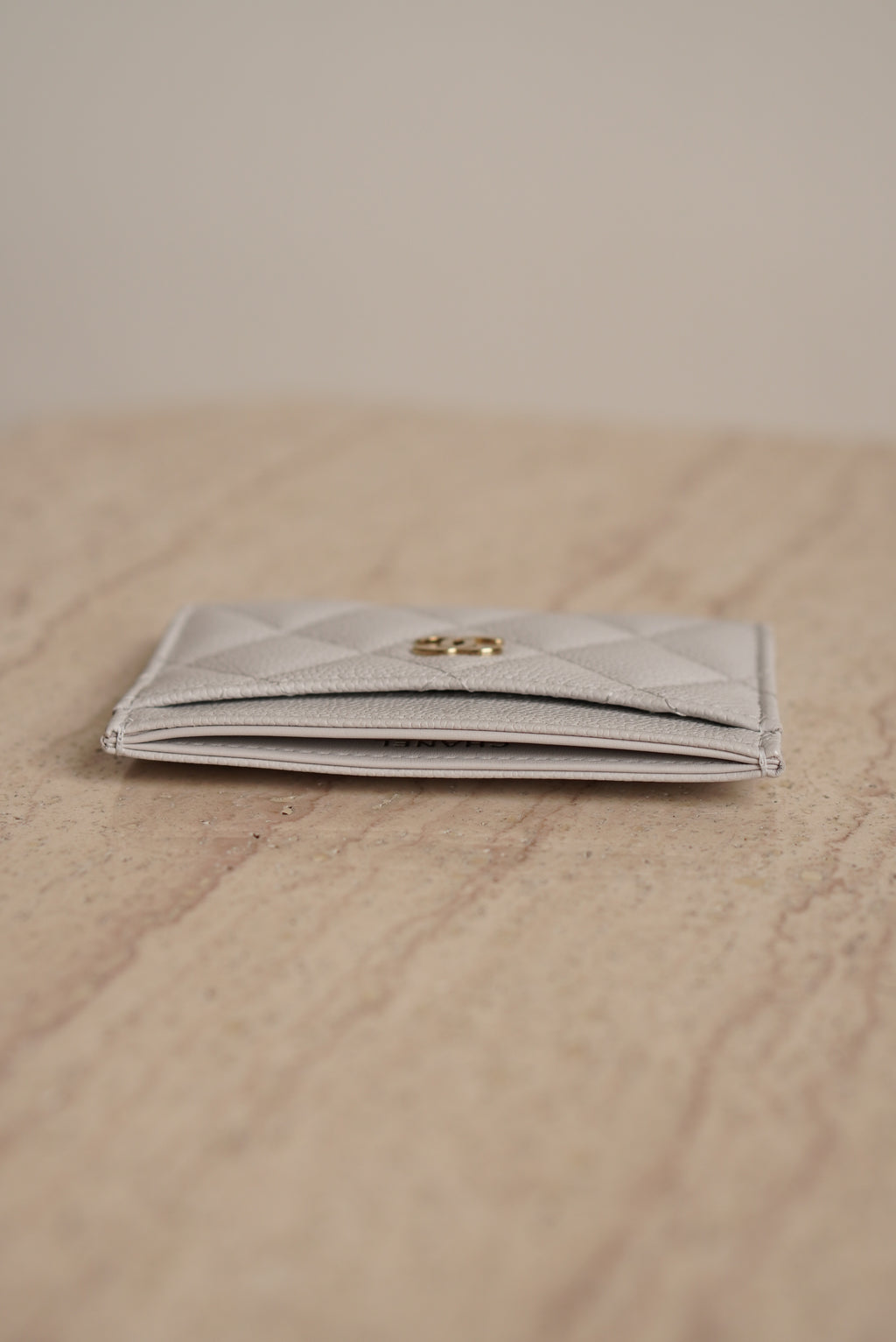 CHANEL CLASSIC CARD HOLDER | LIGHT GREY