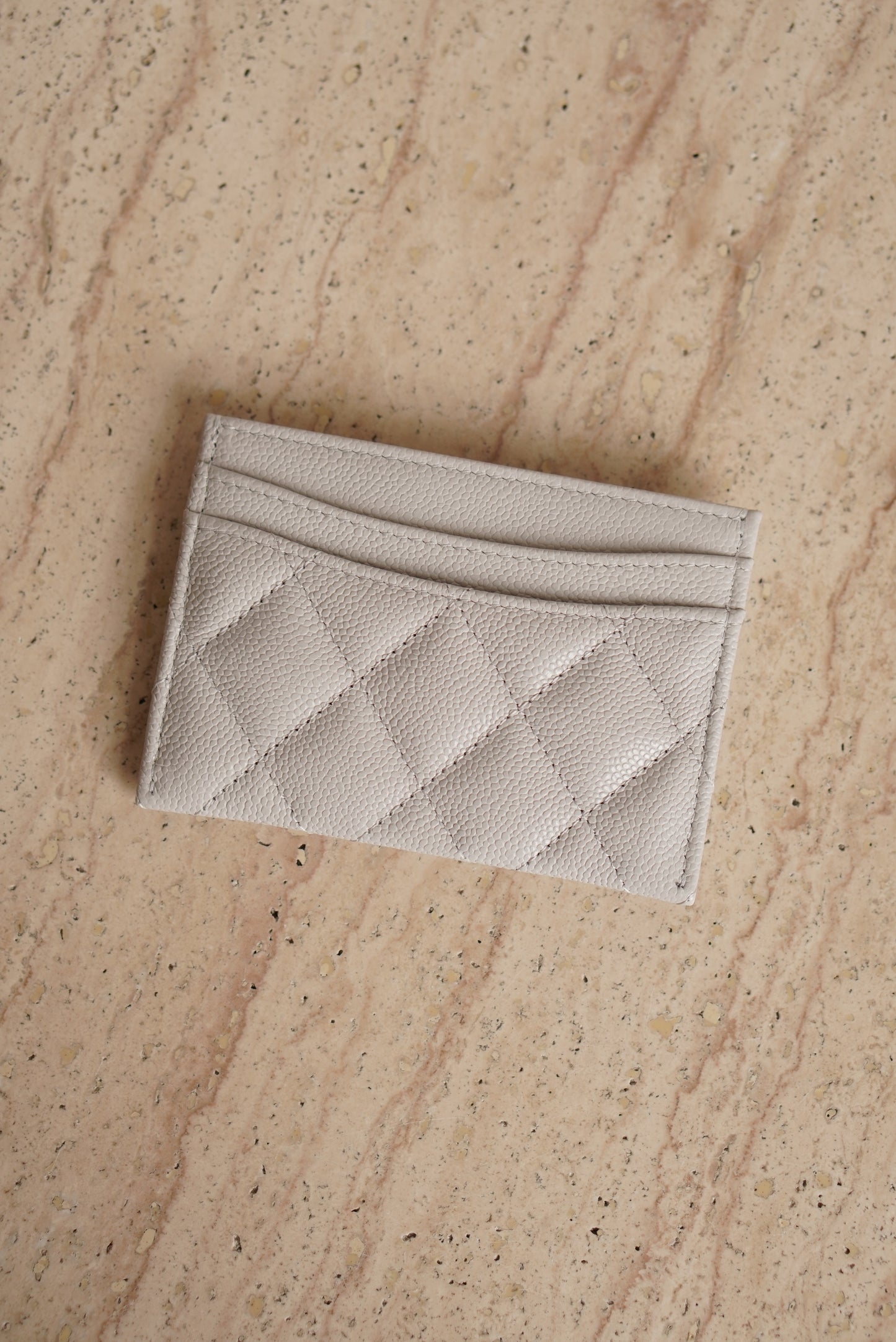 CHANEL CARD HOLDER | LIGHT GREY