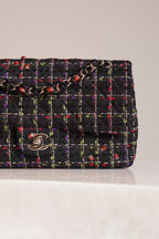 CHANEL CLASSIC 11P MEDIUM SINGLE FLAP LADY BUG | COLORFUL TWEED
