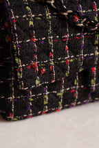 CHANEL CLASSIC 11P MEDIUM SINGLE FLAP LADY BUG | COLORFUL TWEED
