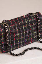 CHANEL CLASSIC 11P MEDIUM SINGLE FLAP LADY BUG | COLORFUL TWEED