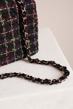 CHANEL CLASSIC 11P MEDIUM SINGLE FLAP LADY BUG | COLORFUL TWEED