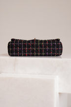 CHANEL CLASSIC 11P MEDIUM SINGLE FLAP LADY BUG | COLORFUL TWEED