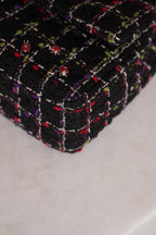 CHANEL CLASSIC 11P MEDIUM SINGLE FLAP LADY BUG | COLORFUL TWEED