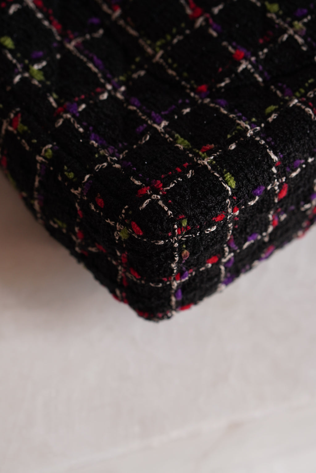 CHANEL CLASSIC 11P MEDIUM SINGLE FLAP LADY BUG | COLORFUL TWEED