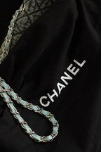 CHANEL 20C JUMBO SINGLE FLAP DENIMPRESSION | TEAL
