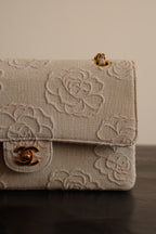 CHANEL CLASSIC CAMELLIA MEDIUM DOUBLE FLAP