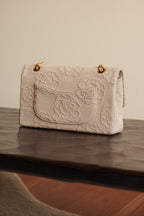 CHANEL CLASSIC CAMELLIA MEDIUM DOUBLE FLAP