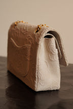 CHANEL CLASSIC CAMELLIA MEDIUM DOUBLE FLAP