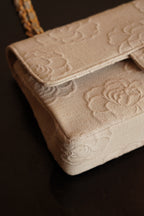 CHANEL CLASSIC CAMELLIA MEDIUM DOUBLE FLAP