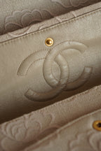 CHANEL CLASSIC CAMELLIA MEDIUM DOUBLE FLAP