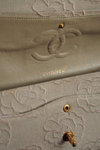 CHANEL CLASSIC CAMELLIA MEDIUM DOUBLE FLAP