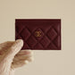 CHANEL CLASSIC CARD HOLDER | BURGUNDY