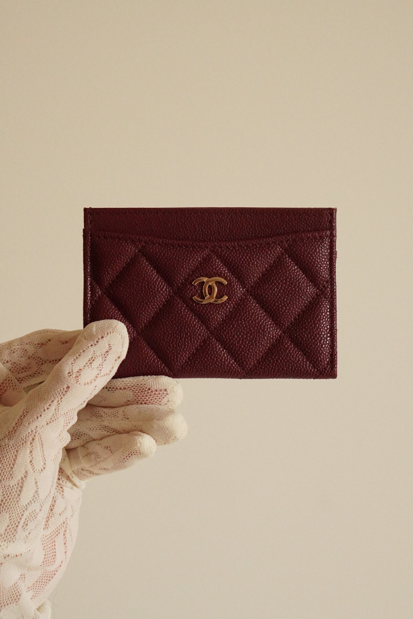 CHANEL CLASSIC CARD HOLDER | BURGUNDY