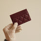 CHANEL CLASSIC CARD HOLDER | BURGUNDY
