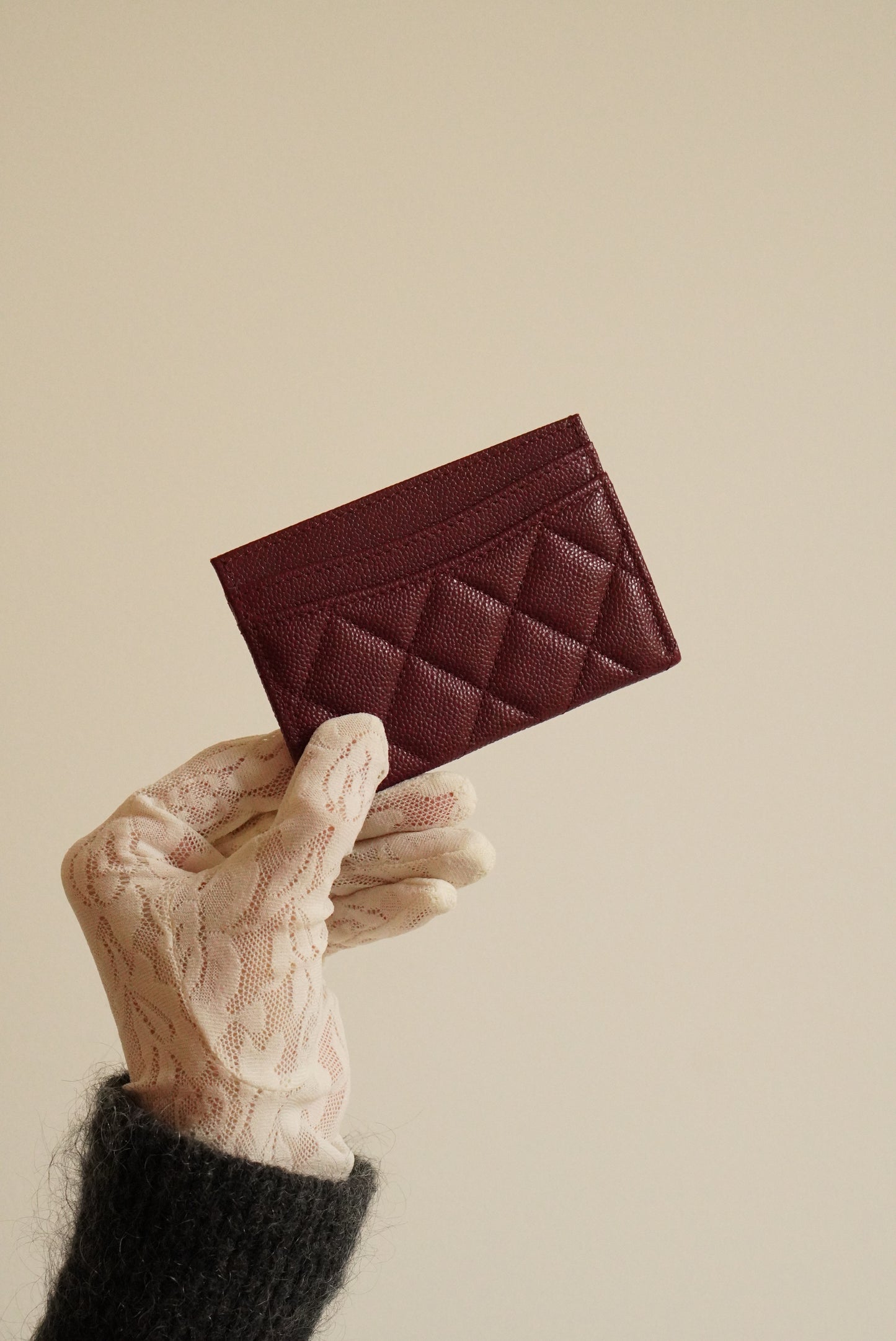 CHANEL CLASSIC CARD HOLDER | BURGUNDY
