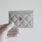 CHANEL CLASSIC CARD HOLDER | LIGHT GREY