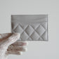 CHANEL CLASSIC CARD HOLDER | LIGHT GREY