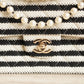 CHANEL CLASSIC COCO SAILOR MEDIUM DOUBLE FLAP | BLACK STRIPED