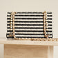 CHANEL CLASSIC COCO SAILOR MEDIUM DOUBLE FLAP | BLACK STRIPED