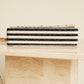 CHANEL CLASSIC COCO SAILOR MEDIUM DOUBLE FLAP | BLACK STRIPED