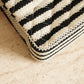 CHANEL CLASSIC COCO SAILOR MEDIUM DOUBLE FLAP | BLACK STRIPED