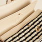 CHANEL CLASSIC COCO SAILOR MEDIUM DOUBLE FLAP | BLACK STRIPED