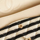 CHANEL CLASSIC COCO SAILOR MEDIUM DOUBLE FLAP | BLACK STRIPED