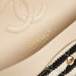 CHANEL CLASSIC COCO SAILOR MEDIUM DOUBLE FLAP | BLACK STRIPED
