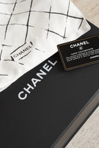 CHANEL CLASSIC COCO SAILOR MEDIUM DOUBLE FLAP | BLACK STRIPED