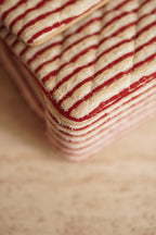 CHANEL CLASSIC COCO SAILOR MEDIUM DOUBLE FLAP | RED STRIPED