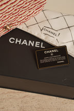 CHANEL CLASSIC COCO SAILOR MEDIUM DOUBLE FLAP | RED STRIPED