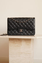CHANEL CLASSIC JUMBO DOUBLE FLAP | BLACK